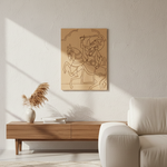 Traditional Painting MDF DIY Art Base with Royal Warrior Horse Artwork