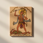 Traditional Painting MDF DIY Art Base with Warrior Artwork Design coloured