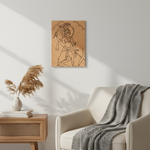 Traditional Painting MDF DIY Art Base with Divine Warrior Artwork