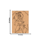 Traditional Painting MDF DIY Art Base with Divine Warrior Artwork with size 