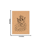 Traditional MDF DIY Painting Base with Goddess Lakshmi on Lotus Outline with size