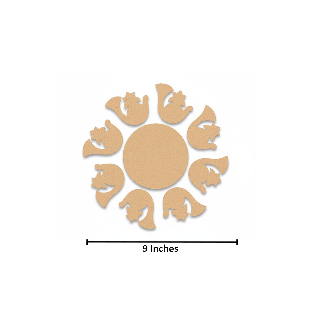 DIY MDF Paisley Rangoli Base Craft Cutout