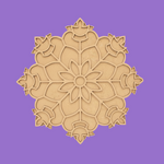 MDF layered mandala rangoli base with 3D floral pattern for DIY festive floor decoration and pooja decor