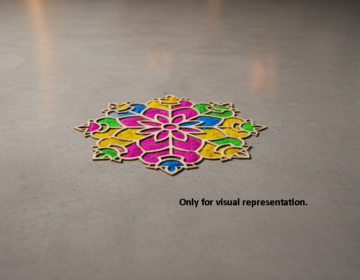 MDF Layered Mandala Rangoli Base for Diwali Decor