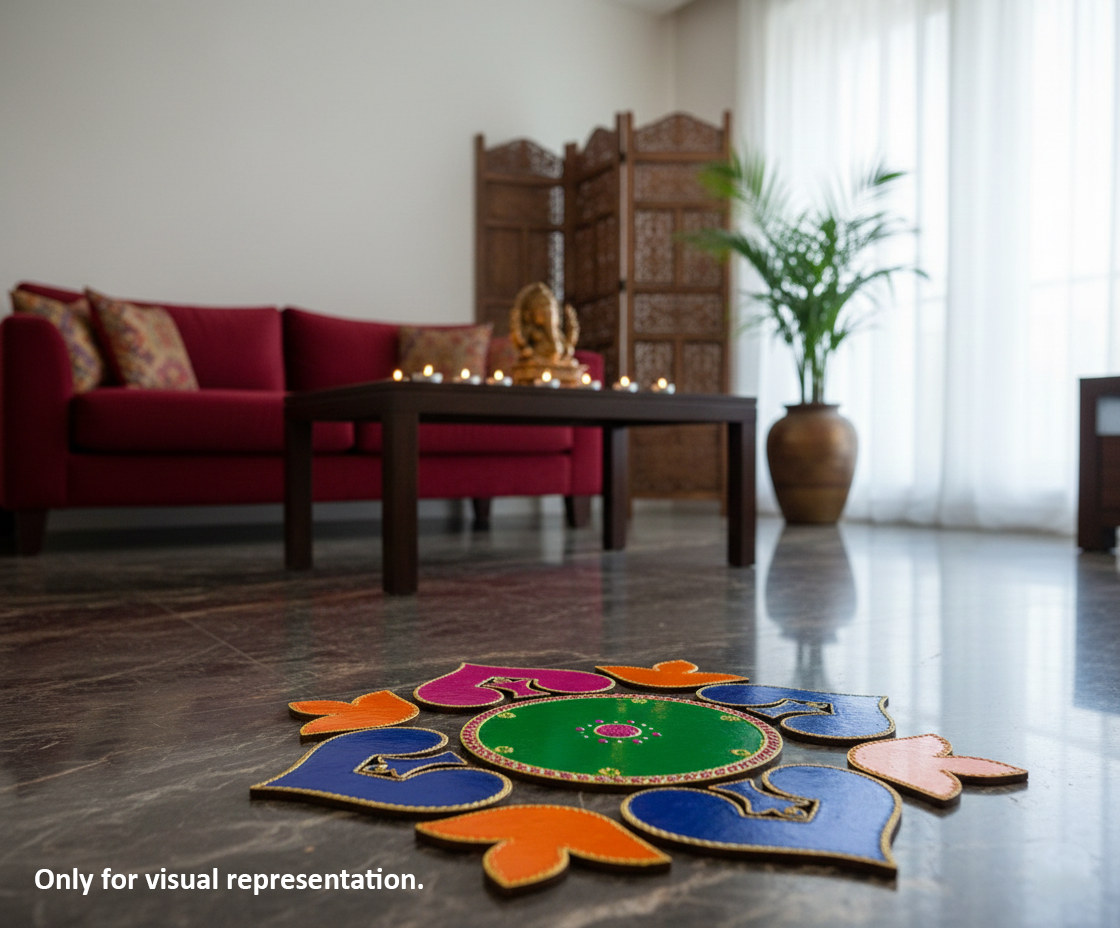 DIY MDF Heart Rangoli Cutouts for Diwali & Pooja
