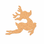 DIY MDF reindeer cutout for Christmas craft and decoration