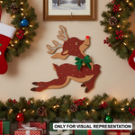 MDF reindeer cutout for Christmas craft decoration
