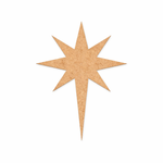 DIY MDF star cutout for Christmas craft and festive decoration