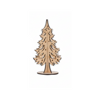 DIY MDF standing Christmas tree cutout for craft and painting