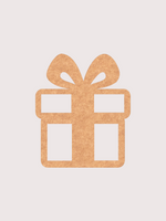 DIY MDF gift box cutout for Christmas craft and painting