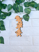 DIY MDF stacked Christmas characters cutout for craft and painting