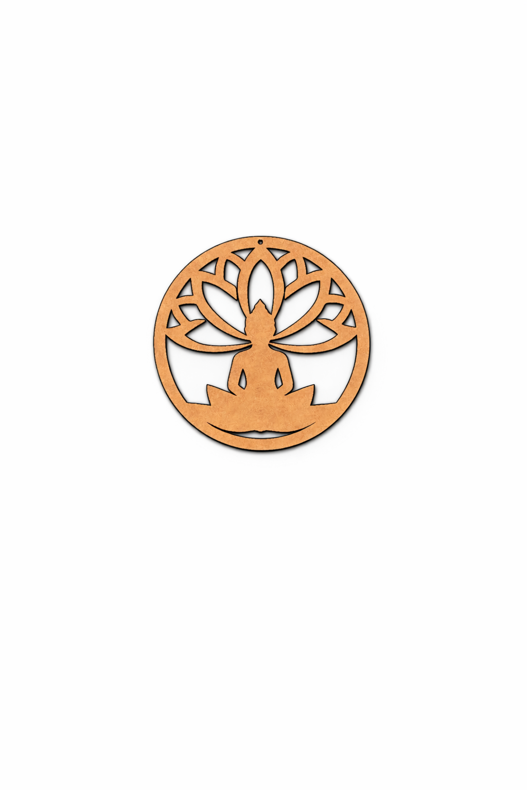 MDF DIY wall art  life symbol on a white background