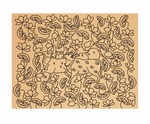 Decorative MDF DIY wall art with a leopard design on a brown background