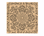 Decorative MDF DIY wall art  with floral and geometric patterns on a white background