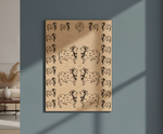 MDF DIY Framed artwork with cow pattern on a wall