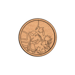 Bordered pre marked MDF round base with Ganesha design for DIY painting and craft projects