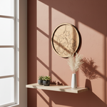 Bordered pre marked MDF round base with Ganesha design for DIY painting and craft projects hanging on wall