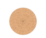Bordered pre marked MDF round base with dense radial grid for mandala and precision DIY art projects 