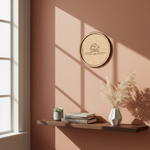 Bordered pre marked MDF round base with Rajasthani man folk art design for DIY painting and craft projects hanging on wall