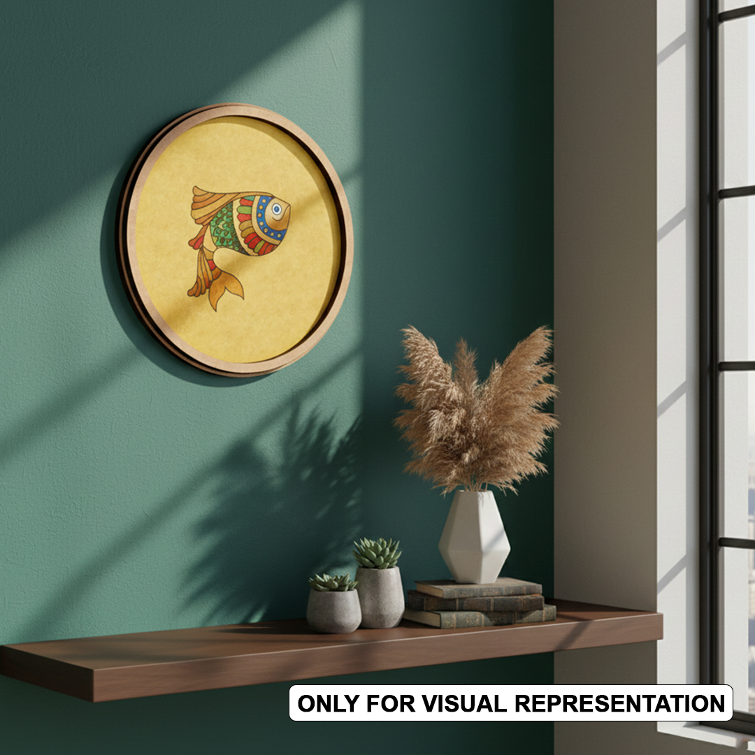 MDF Fish Bordered Pre Marked DIY Craft Base