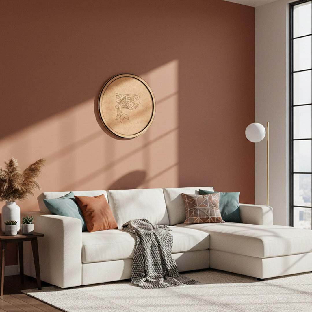 MDF Fish Bordered Pre Marked DIY Craft Base