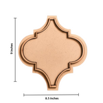 MDF Moroccan rangoli base with size dimensions