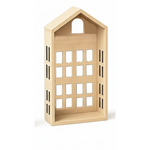 DIY MDF House Shape Wall Shelf Set for Decor & Craft laser cut MDF wall shelves for painting, decoupage and DIY decoration.