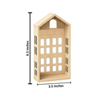 DIY MDF House Shape Wall Shelf Set for Decor & Craft laser cut MDF wall shelves for painting, decoupage and DIY decoration with size