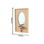 DIY MDF Wall Mirror Sconce Shelf for Decor & Craft laser cut MDF wall shelf base for painting, decoupage and DIY decoration with size