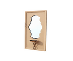 DIY MDF Designer Wall Mirror Sconce Shelf for Decor laser cut MDF wall shelf base for painting, decoupage and DIY decoration.
