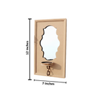 DIY MDF Designer Wall Mirror Sconce Shelf for Decor laser cut MDF wall shelf base for painting, decoupage and DIY decoration with size