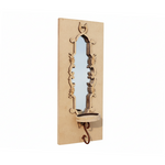 DIY MDF Royal Carved Wall Mirror Sconce Shelf Decor laser cut MDF wall shelf base for painting, decoupage and DIY decoration.