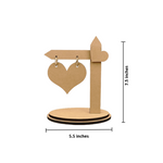 
MDF heart sign board with size dimensions 7.5 inches height and 5.5 inches width