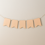 Hanging Bunting Banner with 5 Blank Flag Pieces for Party and Home Decoration