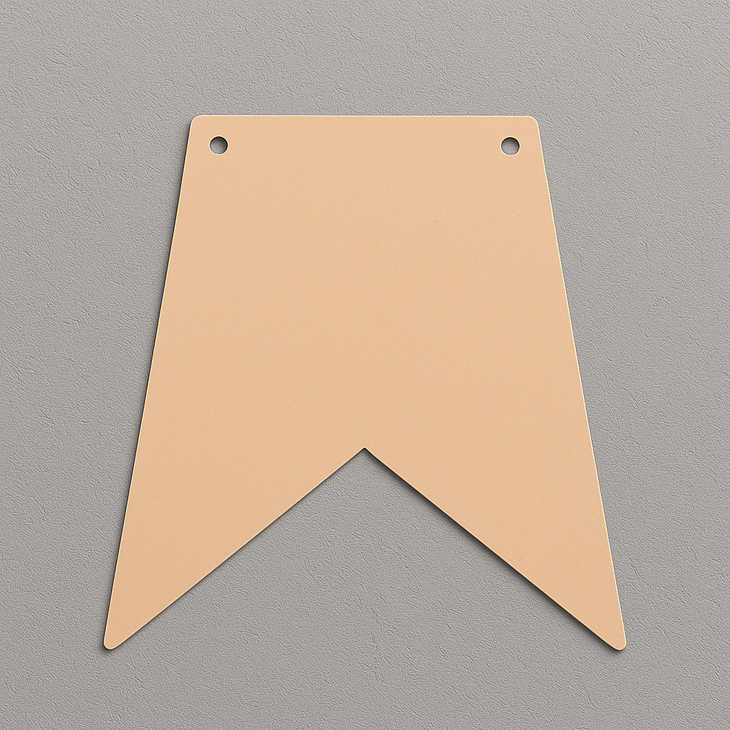 Banner Mdf Blank MDF Hanging Bunting Banner Party and Home Decoration