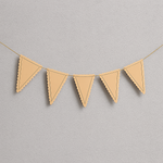 MDF triangular hanging 5 frame with scalloped edges 