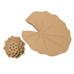 Eco-friendly MDF lotus incense stick holder and leaf base for home decor.
