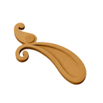 Paisley-shaped MDF incense holder for DIY home decor projects
