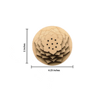 Layered lotus MDF incense stick holder with intricate petal design with size