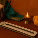 incense stick holder with sleek elongated slot, perfect for modern décor