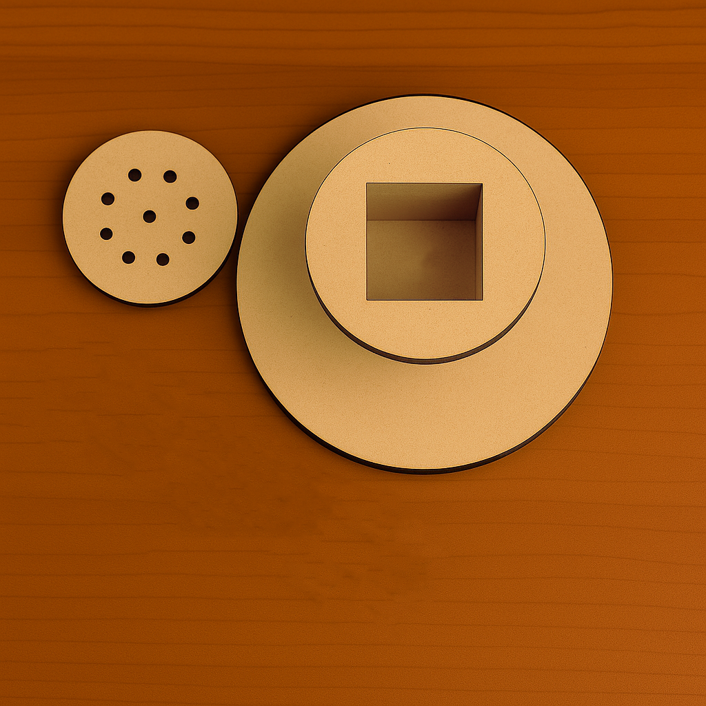 MDF incense stick holder with multiple holes for agarbatti placement, perfect for prayer and home fragrance

