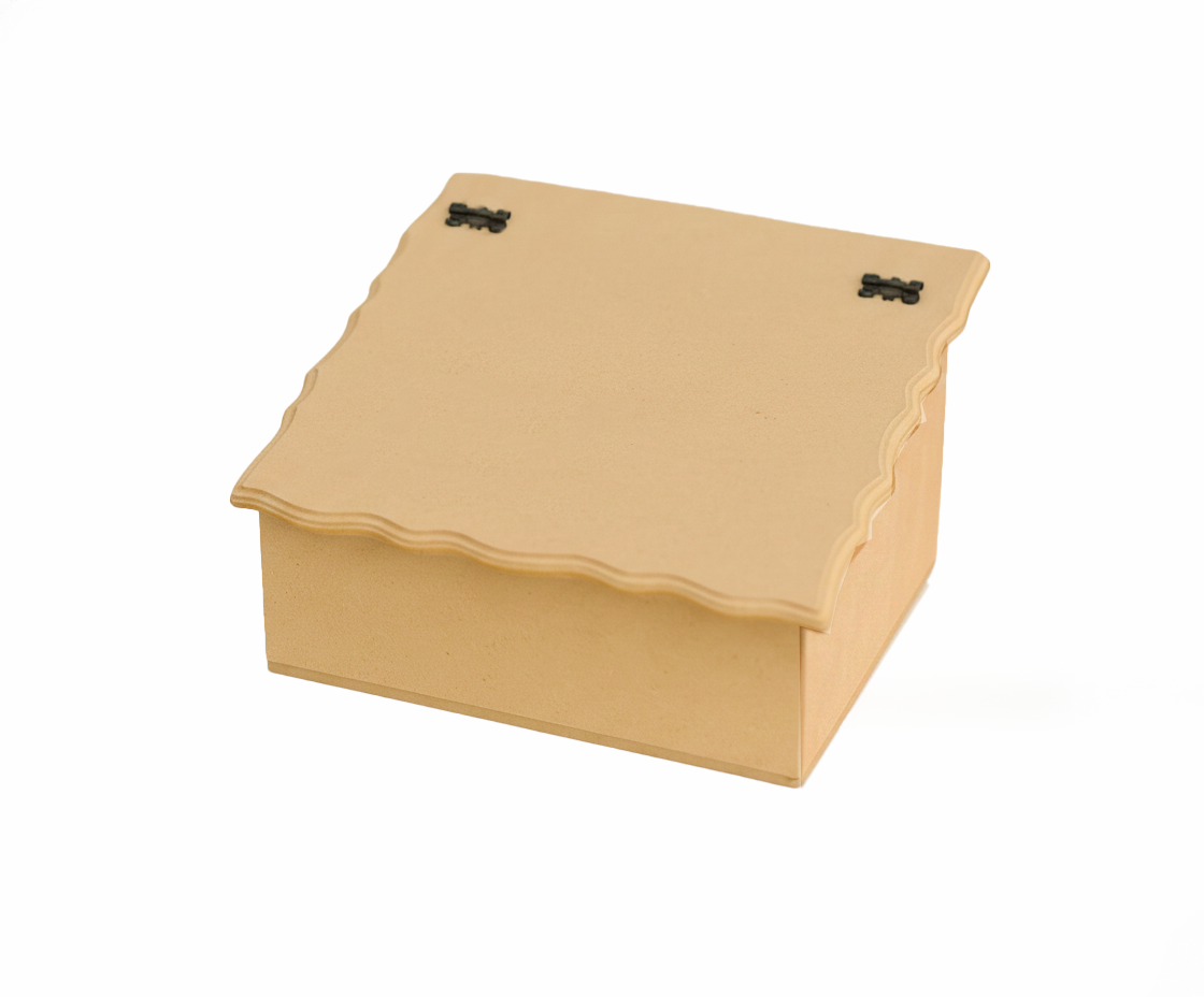 MDF DIY Jewellery Box on a white background