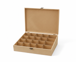 MDF DIY Jewellery Box with compartments on a white background