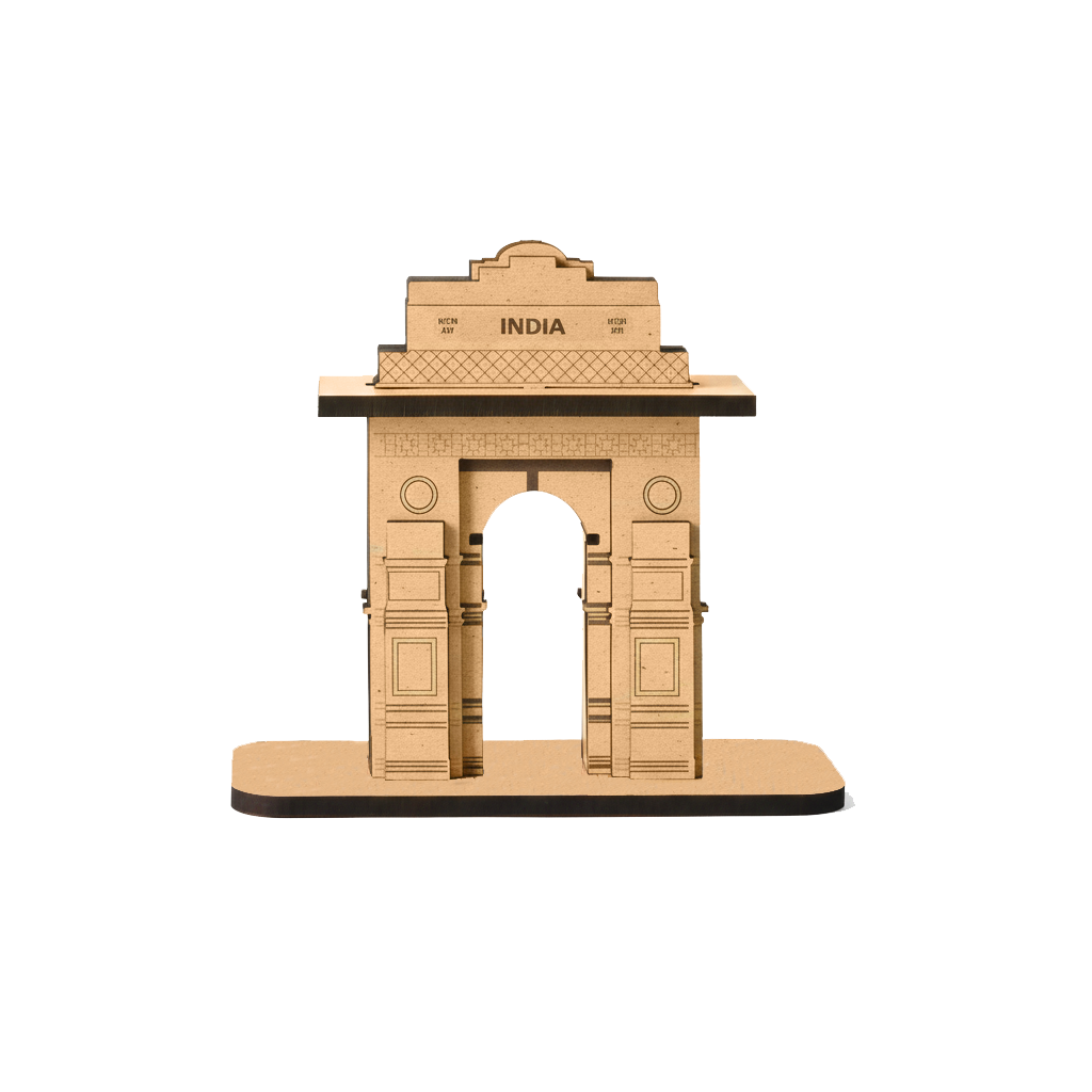 DIY MDF India Gate Desk Organizer