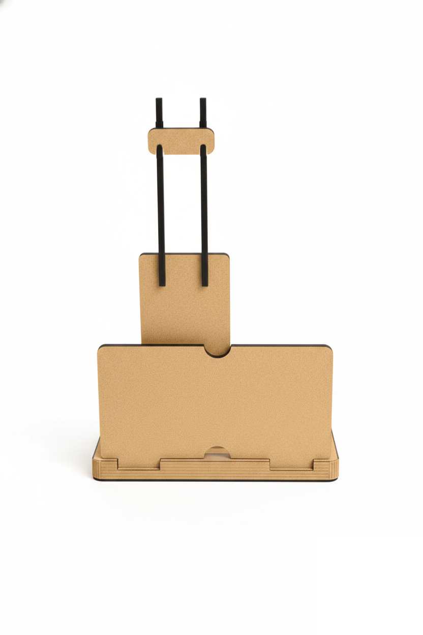 DIY MDF Headphone & Mobile Desk Organizer