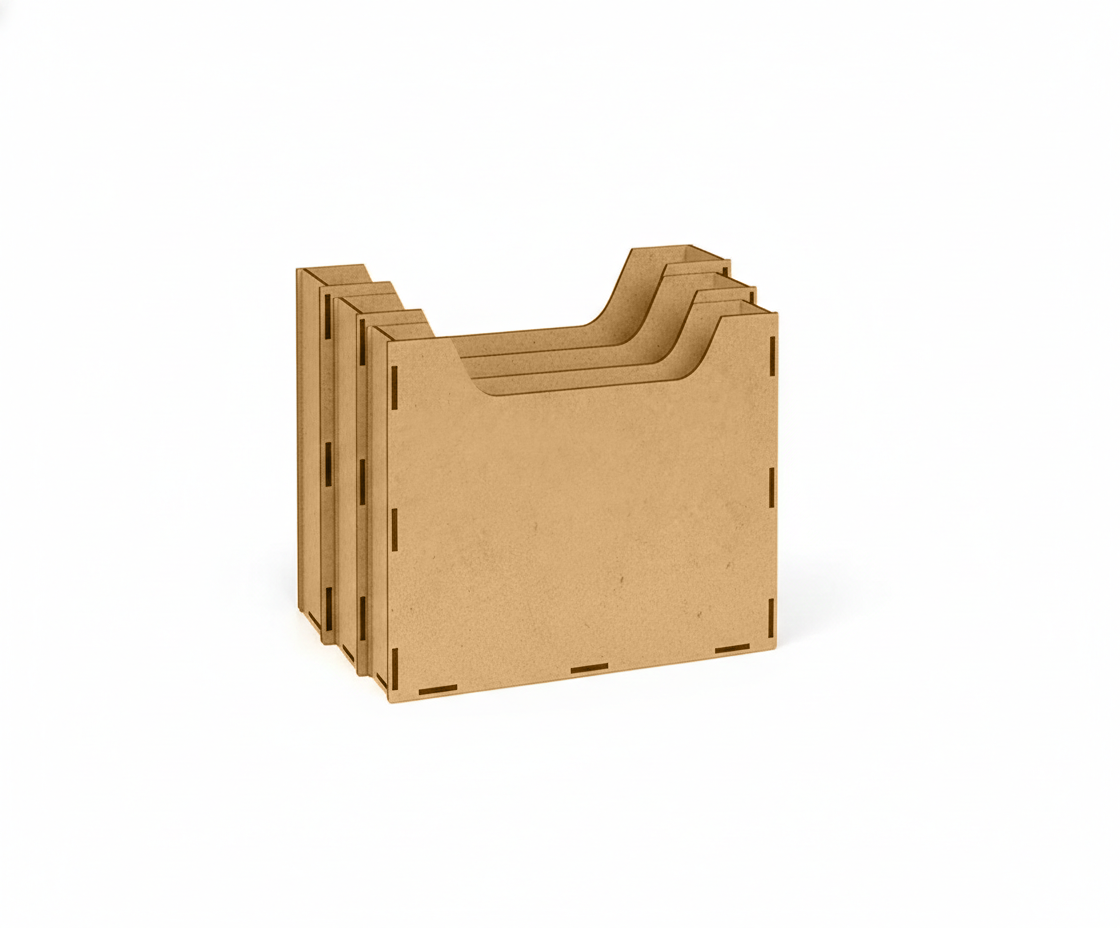 DIY MDF Magazine & File Organizer