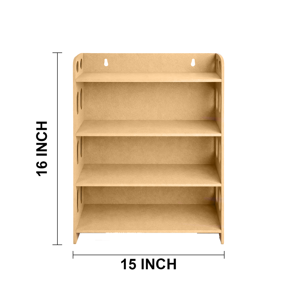 DIY MDF Wall Bookshelf Organizer