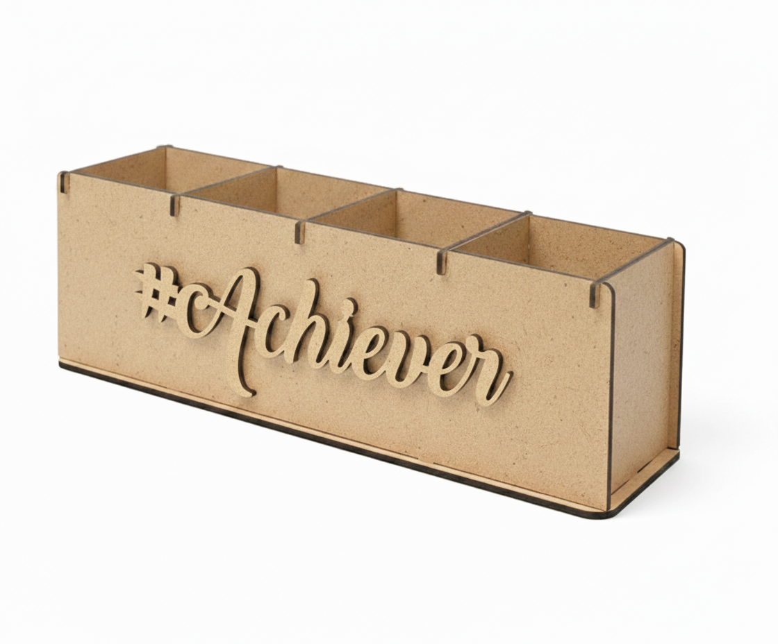 DIY MDF Desk Organizer with Compartments