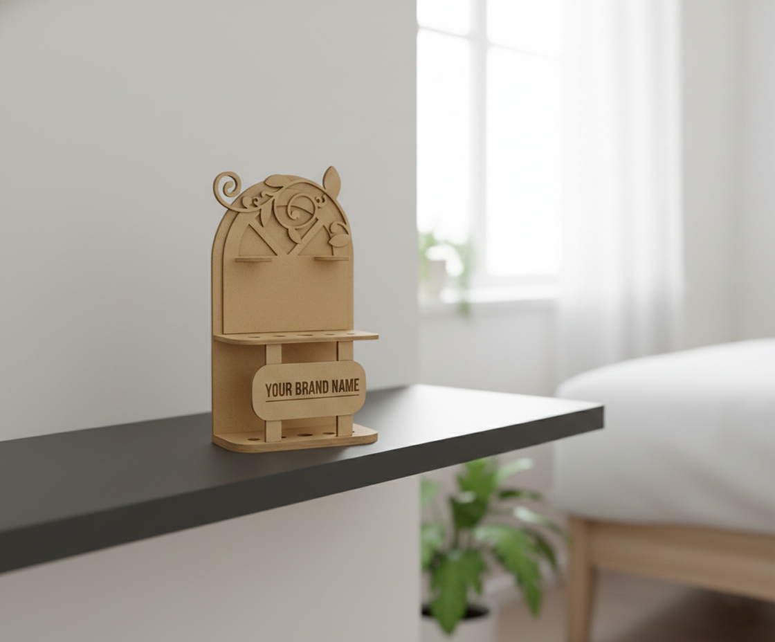 DIY MDF Display Stand with Card Holder
