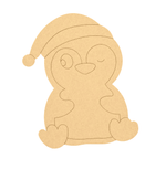 DIY MDF Penguin-shaped wooden puzzle on a white background